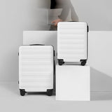 NINETYGO Carry On Luggage 22x14x9 Airline Approved, 20 Inch Luggage with Smooth Spinner Wheels, Lightweight, Hard Shell PC Suitcase Carry-On, Travel Luggage, TSA Approved (Lily White, Rhine Basic)