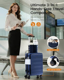 LOVEVOOK Carry On Luggage 20 Inch, Airline Approved Expandable Hard Shell Suitcase with Spinner Wheels, TSA Lock & Cup Holder, Fits Most Overhead Bins