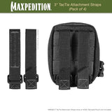 Maxpedition 3-Inch TacTile - Pack Of 4 (Black)