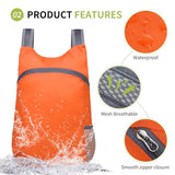 SUIKIHUM 20L Ultra Hiking-Daypack Lightweight Foldable Travel Packable Backpack for Camping Cycling Outdoor,orange