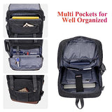WITZMAN Canvas Backpack Large Carry On Travel Backpack Fit 18 inch Laptop for Men Women Sling Bag Convertible Crossbody Vintage Chest Bag