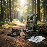 Milageto Lightweight Hiking Backpack Frame Adjustable Straps Aluminum Pack Frame Ergonomic Design Backpacking Equipment for Mountain Travel, Black, Black Frame Camouflage Backing
