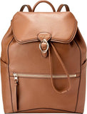 Cole Haan Women's Alexandria Flap Medium Backpack, New Caramel