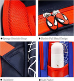 Telifor Cartoon Spider Schoolbag with Pencil Case - 3D, Waterproof, Large-Capacity for Primary School Boys (15in)