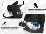 HEAD 45L Gym Duffel Bag with Shoe Compartment & Wet Pocket, Waterproof Large Capacity Sports Bag for Men, Durable Crossbody Weekender for Workout, Fitness, Swimming, Travel