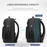 DUSLANG Laptop Backpack,Business Travel Anti Theft Slim Durable Laptops Backpack with USB Charging Port,Water Resistant College Computer Bag for Women & Men Fits 15.6 Inch Laptop and Notebook, Black