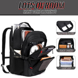 JARWAM Laptop Backpack for Men Women, Large TSA Friendly Travel Backpack Fits 17.3 Inch Laptop, 45L Carry On Airline Approved Computer Bag for Business Work College, Grey