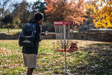 Dynamic Discs Trooper Disc Golf Bag - Beginner Frisbee Golf Backapack - Disc Bag for Men with 18+ Discs Capacity - Ideal Gifts and Accessories - Lightweight & Durable Backpacks (Heather Gray)