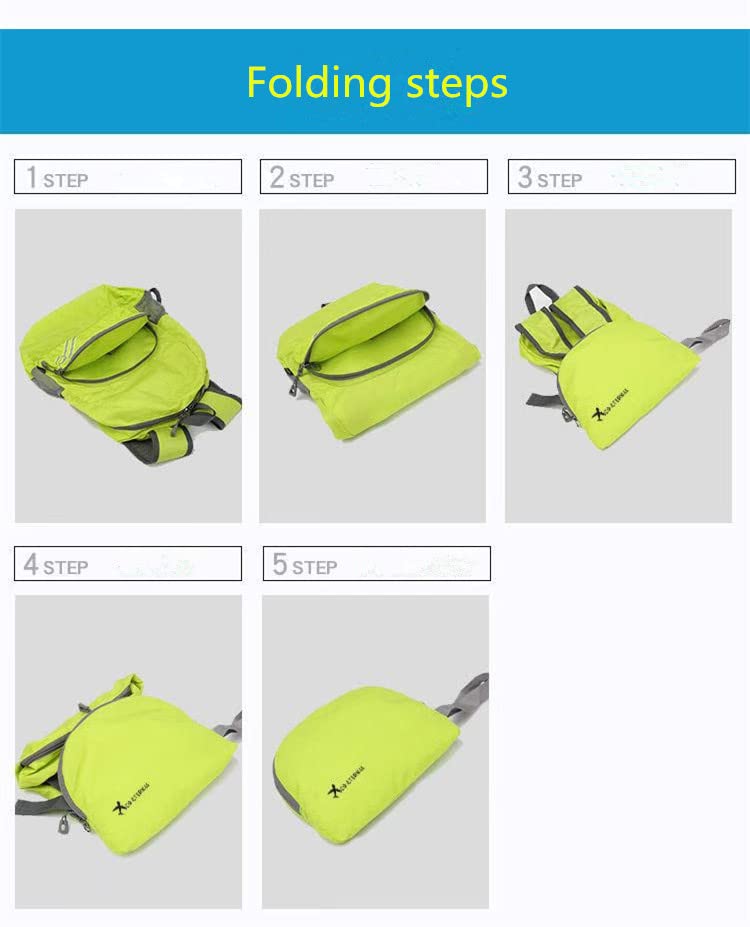 Geboldil Men's and women's waterproof backpack traveling backpack green