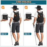 BECOJADDE 20L Hiking Backpack Lightweight Travel Backpacks Water-Resistant Daypack Fits Cycling Helmets for Men Women for Daily Outdoor Camping, Black