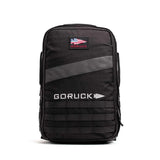 GORUCK Rucker 4.0 20L Black - Purpose Built Rucking Backpack, Military Weight Training Rucksack w/Ruck Plate Pocket and Extra Padded Straps