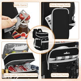 ITHWIU Cooler Backpack, 40 Cans Insulated Lunch Backpack Picnic Backpack for Men&Women, Durable Cooler Bag with 2 Leak Proof Compartments for Picnic, BBQ Camping, Lunch, Beach, Hiking, Black