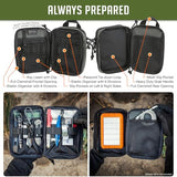 MAXPEDITION Double-Decker EDC Pocket Organizer (5” x 2.5” x 7”) EDC Pouch, Tactical Tool Pouch for Organization, MOLLE Accessories for Everyday Carry (Wolf Gray) 0247W