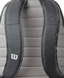 WILSON 2025 Tour Tennis Backpack - Black/White, Holds up to 2 Rackets