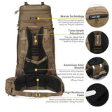 Mardingtop 75L Military Internal Frame Backpack for Men, Cordura Tactical Backpack with Recco for Snowboarding,Hiking,Camping