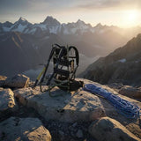 Milageto Lightweight Hiking Backpack Frame Adjustable Straps Aluminum Pack Frame Ergonomic Design Backpacking Equipment for Mountain Travel, Black, Black Frame Camouflage Backing