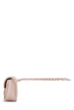 Gucci, Pre-loved Pink Chevron Leather GG Marmont Belt Bag, Pink