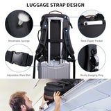 WITZMAN Travel Backpack for Men Flight Approved Fits 16" Laptop