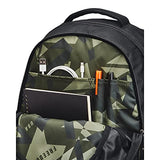 Under Armour Unisex-Adult Hustle 5.0 Backpack , (017) Black / Black / Red , One Size Fits All