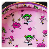 Loungefly Nickelodeon: Fairly Odd Parents Lenticular Timmy Turner with Fishbowl Cosmo and Wanda Mini-Backpack, Amazon Exclusive