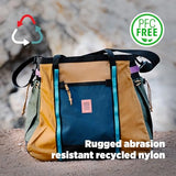 Topo Designs Mountain Gear Bag, Enormous Tote Style Free Standing Bag, Recycled Nylon, Abrasion Resistant (Forest/Bone White)