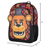 Bioworld Five Nights at Freddy's 3D Freddy Fazbear Let's Eat 16" Kids School Travel Backpack
