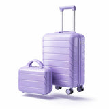 Luxebough Gradient Color Suitcase 2-Piece Set, 20