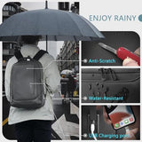 hk Laptop Backpack for Men for 17.3 Inch Computer Bag with USB A&C Charger