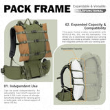MOXULE Hunting Backpack Frame - Lightweight Aluminum Pack Frame for Backpacking, Hiking, Meat-Hauling, Large Load Hunting Green