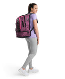 ARENA Unisex Adult Fastpack 3.0 Swimming Athlete Sports Backpack for Swimming Training Gear Gym Bag for Men and Women, 40 Liters, Plum/Neon Pink
