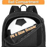 YOREPEK Soccer Backpack, Soccer Bag with Ball Holder and Shoe Compartment