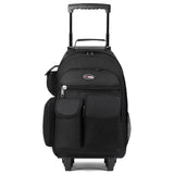 New York XPress 20'' Rolling Backpacks, 2 in 1 Travel Backpack for Man/Women,Backpack for Travel w/Wheels,Trolley Suitcase w/Telescopic Handle,2560-Black