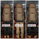 Mardingtop 75L Military Internal Frame Backpack for Men, Cordura Tactical Backpack with Recco for Snowboarding,Hiking,Camping
