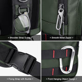 WITZMAN Sling Bag for Men Small Travel Crossbody Bag with USB Charging Port
