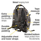 Klein Tools 55485 Tool Bag Backpack, Durable Electrician Backpack with 48 Pockets for Hand Tools, Waterproof Bottom, Removable Carrier