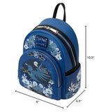 Loungefly Harry Potter Ravenclaw House Floral Tattoo Mini Backpack