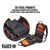 Klein Tools 80113 Tradesmen Backpack Kit with 39-Pocket Tradesman Pro Tool Backpack and Non-Contact Voltage Tester Pen, 2-Piece