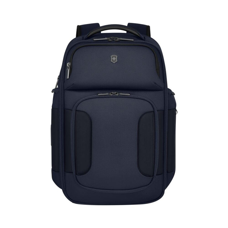 Victorinox Werks Traveler 7.0, Deluxe Backpack, Backpack with 15.6'' Laptop and 11'' Tablet Compartment, Navy Blue