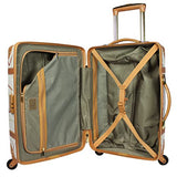 Chariot Regal Vintage Style 2-Piece Hardside Carry-On Retro Train Case Spinner Luggage Set - Ivory