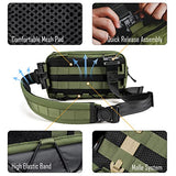 TACTICAL_GEEK Cache L3 EDC Sling Bag Chest, Lightweight Shoulder Daypack, 500D Nylon, Travel Hiking Concealed Carry,Crossbody Bag, Tactical Backpack, Hiking Ambidextrous Strap Green