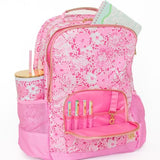 Lilly Pulitzer Large Backpack with Pockets, Adjustable Straps and Top Handle, Bookbag for Work and Travel