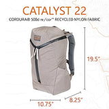 Mystery Ranch Catalyst 22L Travel Backpack with Tech Pocket for Everyday Carry and Adventures - Pebble
