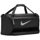 Nike Brasilia Training Medium Duffle Bag (Black/Black/Silver, Medium)
