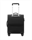 LUGGEX 16 Inch Underseat Carry On Luggage with Spinner Wheels, UDS Softside Lightweight Suitcase for 2-Day Travel (UX-Pro, Black, 16-Inch)