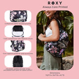 Roxy Women's Always Core Backpack | Travel | Everyday Carry | Beach | Polyester | 8L Capacity - Anthracite Island Escape