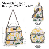 Tilami Rolling Backpack for Kids 19 inch with Lunch Bag Wheeled Laptop Backpack,Lemon