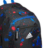 adidas Foundation Backpack, Splatter Black/Bright Royal Blue, OSFA