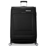 Samsonite UpLIFT Lightweight Large Checked Softside 3-Piece Luggage Set with Spinner Wheels - Expandable - Airline-Approved, Polyester Soft Suitcase for Ultra Light Travel - Black