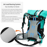 Hiking Backpack,40L to 50L Extra Large Capacity Hiking Bag,Internal Frame Camping Backpack,Upgraded X-PAC Lightweight Sport Daypack Travel Backpack Fit For Mountain Climbing Camping(Peacock Green)