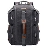 WITZMAN Travel Backpack for Men Canvas Convertible Bag Fits 17 Inch Laptop